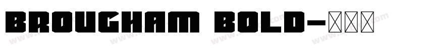 Brougham Bold字体转换